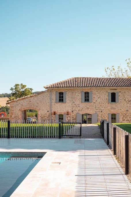 L'Heritier, Maison Climatisee, 12Pers Avec Piscine Villa Marzens Exterior foto
